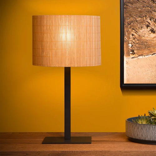 Lucide MAGIUS - Lampe de table - Ø 28 cm - 1xE27 - Naturel - ambiance 1